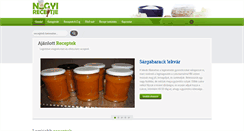 Desktop Screenshot of nagyireceptje.com